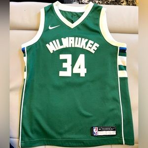 Nike Swimgman authentic NBA jersey Bucks Giannis Antetokounmpo Youth M